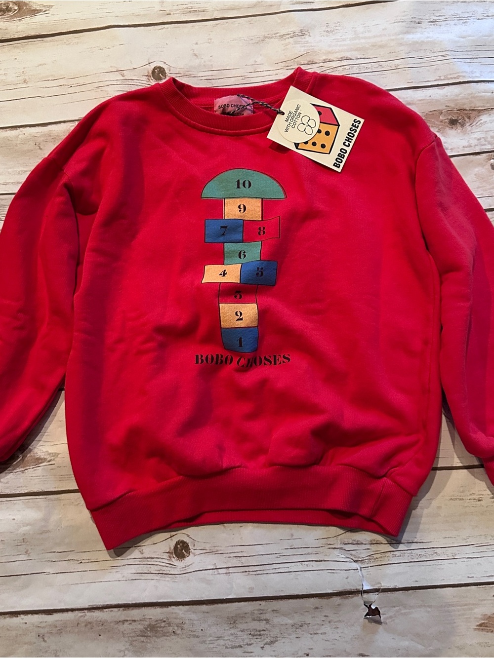 Bobo choses red sweatshirt nwt